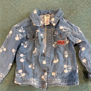 Disney Light Blue Denim Mickey Print Jacket